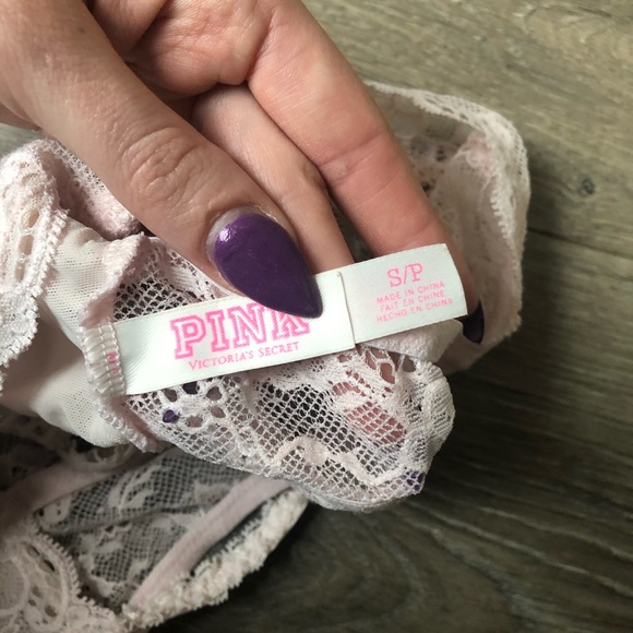 Baby Pink Lace Bralette S - Picture 3 of 3